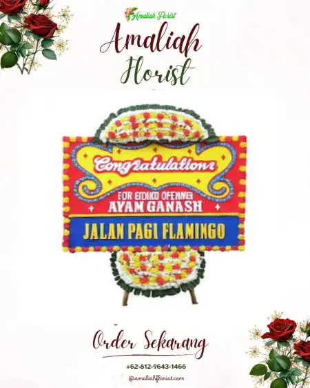 Sewa Papan Bunga Baha